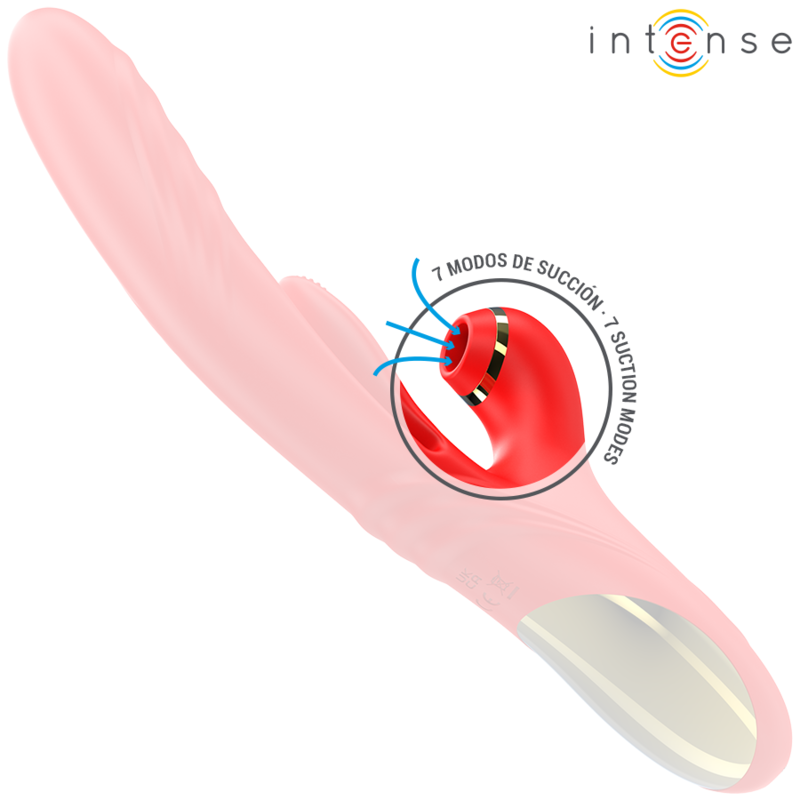INTENSE - KAROL MULTIFUNCTION VIBRATOR THRUST & STIMULATION & STIMULATING WAVES RED - NOCTURNA DESIRES
