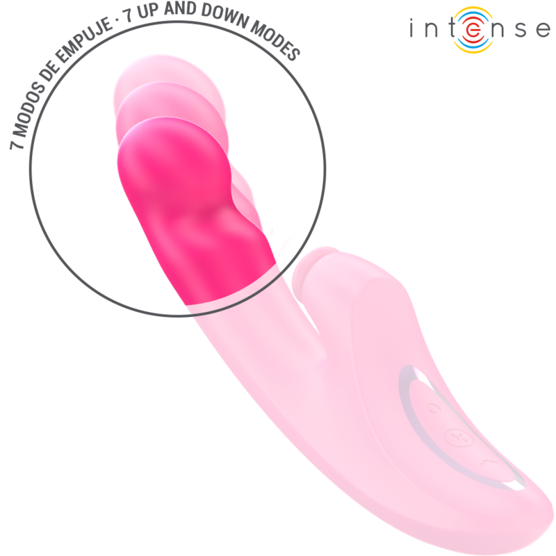 INTENSE - EMI VIBRATOR 13.5 CM MULTIFUNCTION 3 IN 1 10 VIBRATIONS PINK - NOCTURNA DESIRES