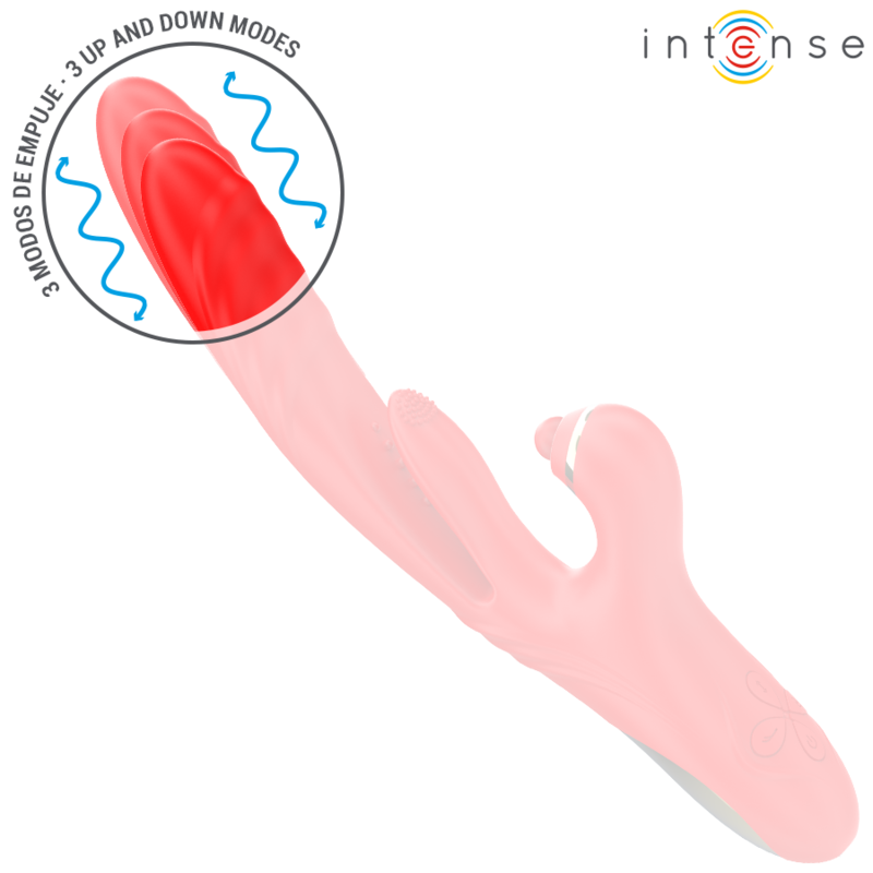 INTENSE - ROSALIA MULTIFUNCTION VIBRATOR 3 IN 1 RED - NOCTURNA DESIRES
