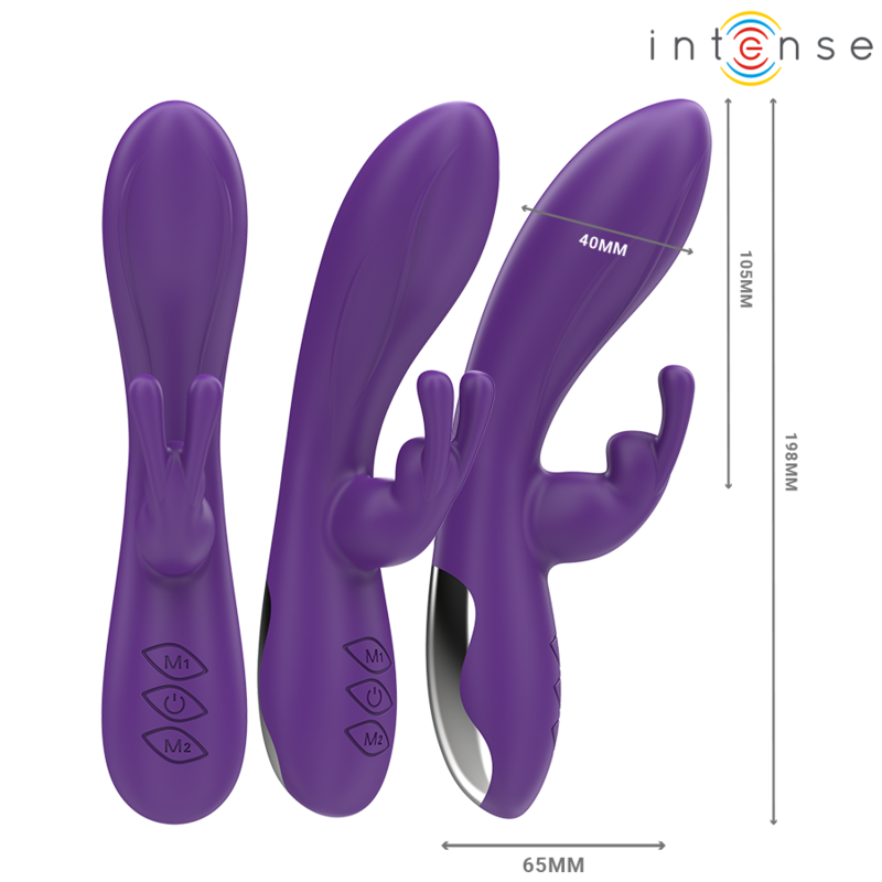 INTENSE - RANDALL RABBIT VIBRATOR 10 VIBRATIONS PURPLE - NOCTURNA DESIRES