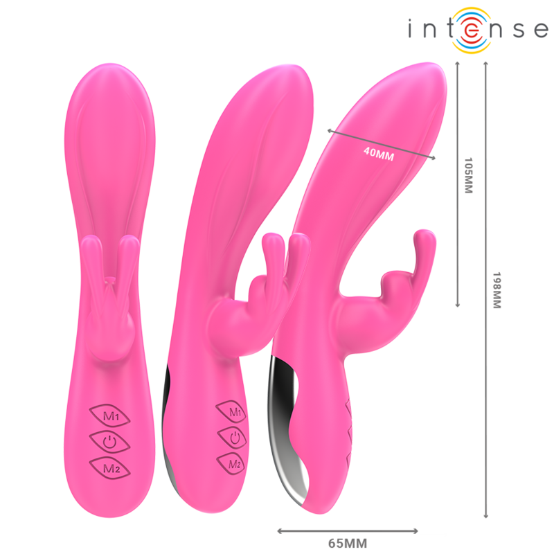 INTENSE - RANDALL RABBIT VIBRATOR 10 VIBRATIONS PINK - NOCTURNA DESIRES