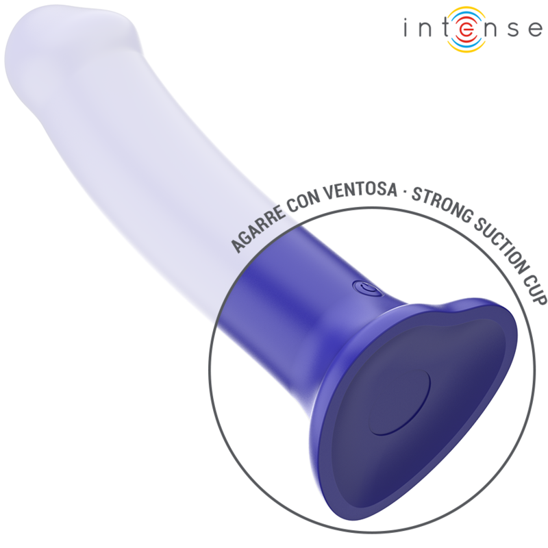 INTENSE - VICTORIA VIBRATOR WITH SUCTION CUP 10 VIBRATIONS DARK BLUE REMOTE CONTROL - NOCTURNA DESIRES