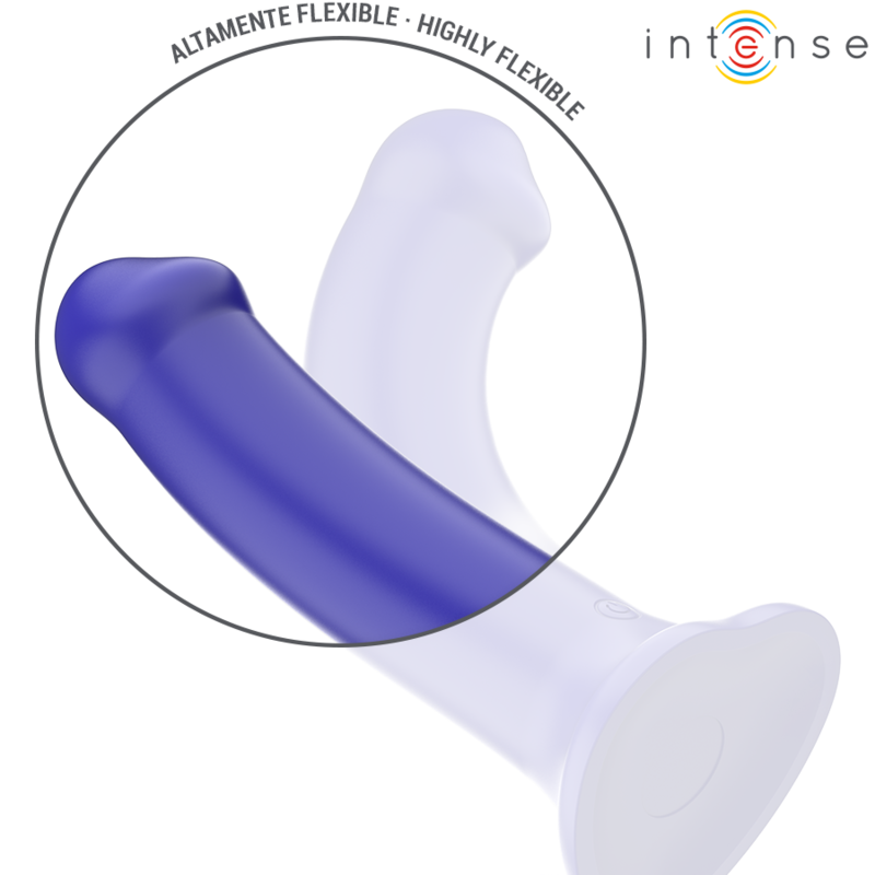 INTENSE - VICTORIA VIBRATOR WITH SUCTION CUP 10 VIBRATIONS DARK BLUE REMOTE CONTROL - NOCTURNA DESIRES