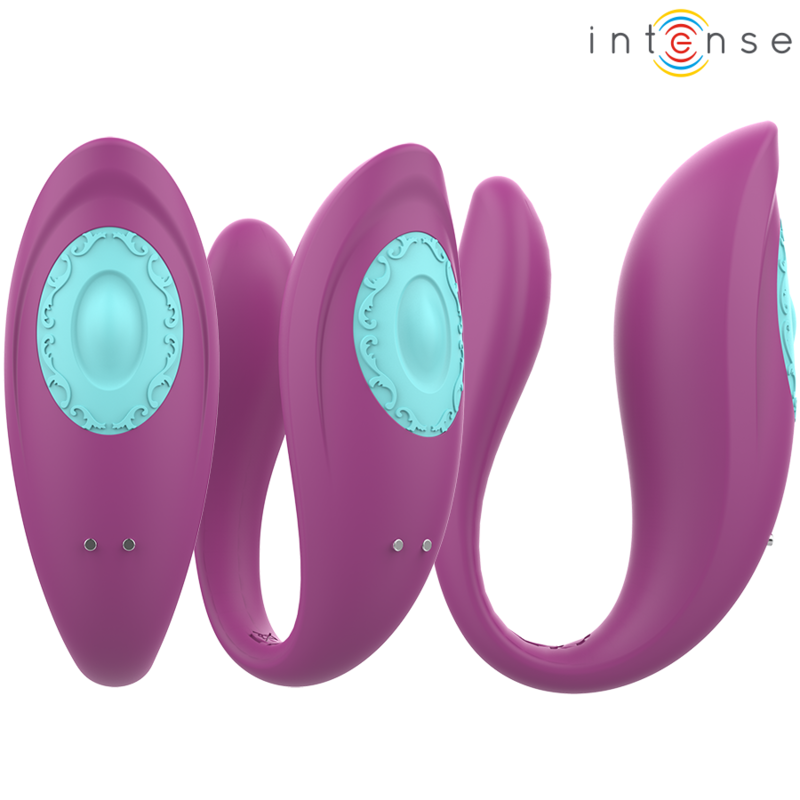 INTENSE - ANNIE U-SHAPED VIBRATOR AND STIMULATOR PURPLE REMOTE CONTROL - NOCTURNA DESIRES