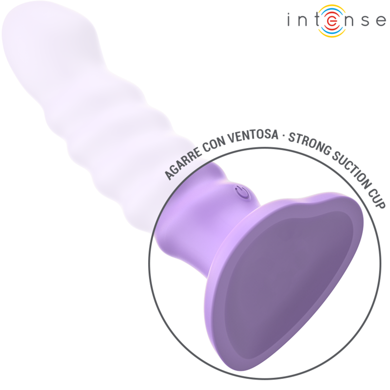 INTENSE - BRENDA VIBRATOR SIZE M SPIRAL DESIGN 10 VIBRATIONS PURPLE REMOTE CONTROL - NOCTURNA DESIRES