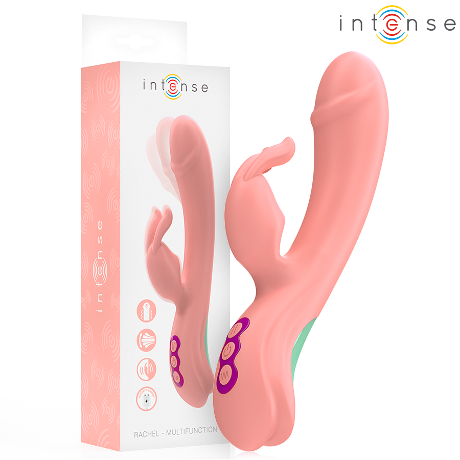 INTENSE - RACHEL RABBIT VIBRATOR 5 VIBRATIONS PINK - NOCTURNA DESIRES