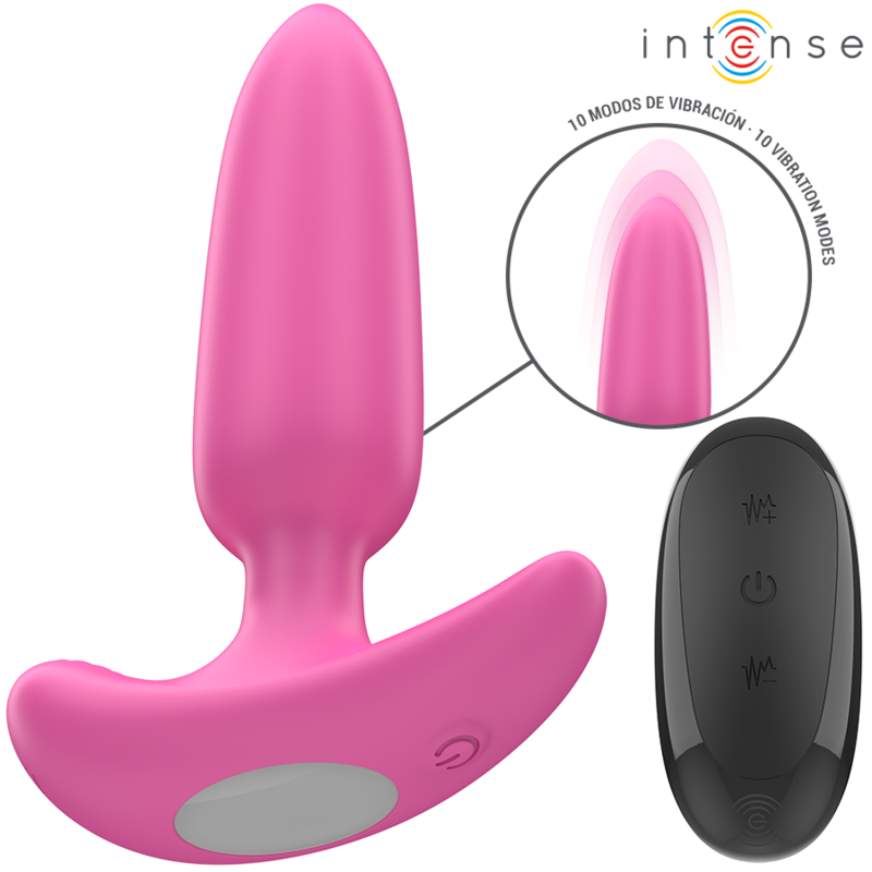 INTENSE - ROSS ANAL PLUG 10 VIBRATIONS PINK REMOTE CONTROL - NOCTURNA DESIRES