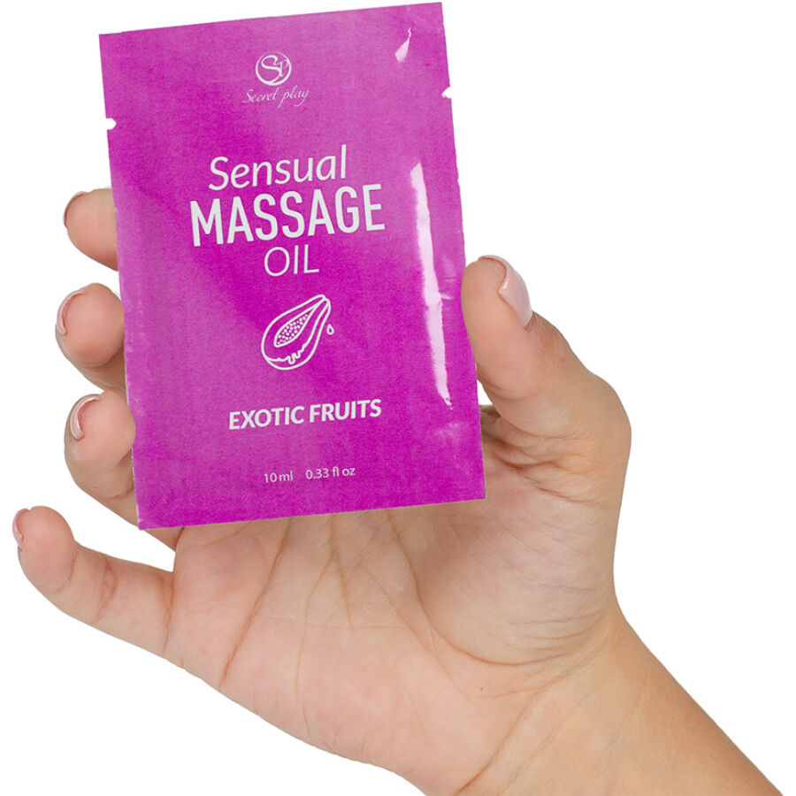 SECRETPLAY - SINGLE-DOSE EXOTIC FRUITS MASSAGE OIL 10 ML - NOCTURNA DESIRES