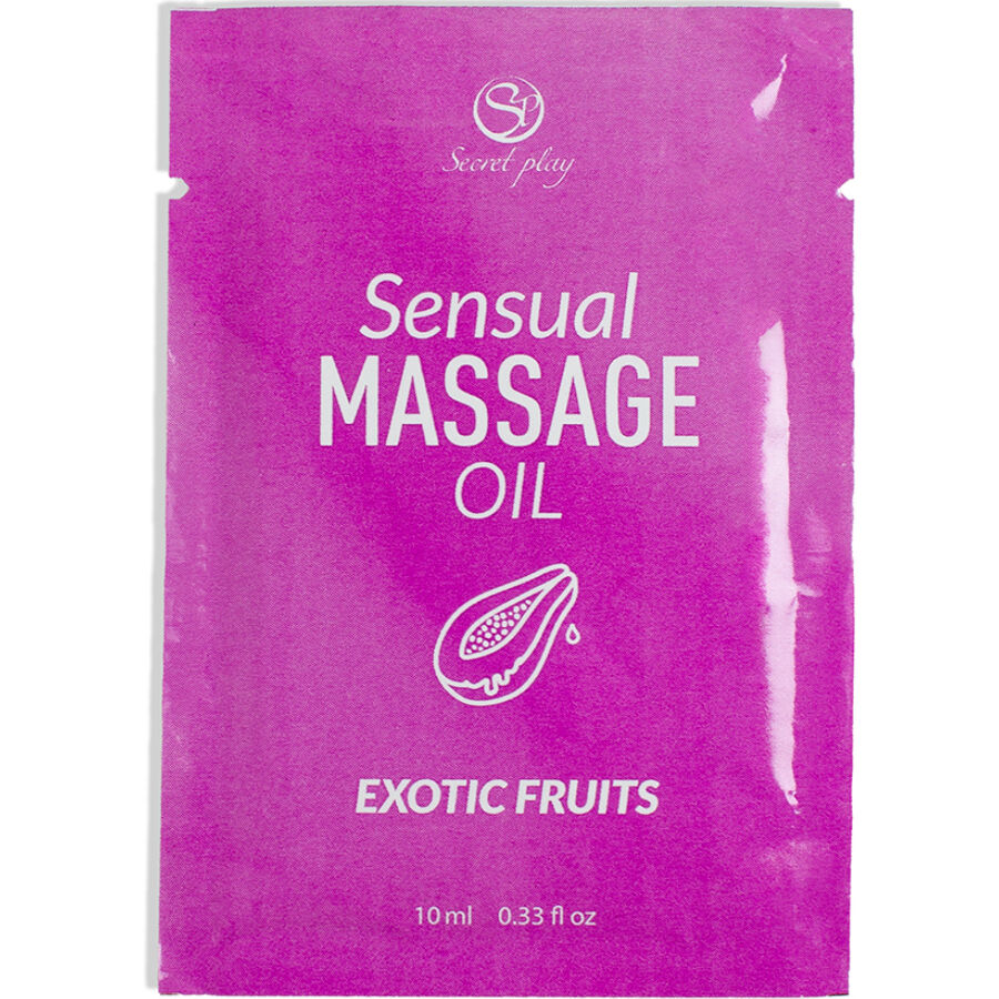 SECRETPLAY - SINGLE-DOSE EXOTIC FRUITS MASSAGE OIL 10 ML - NOCTURNA DESIRES