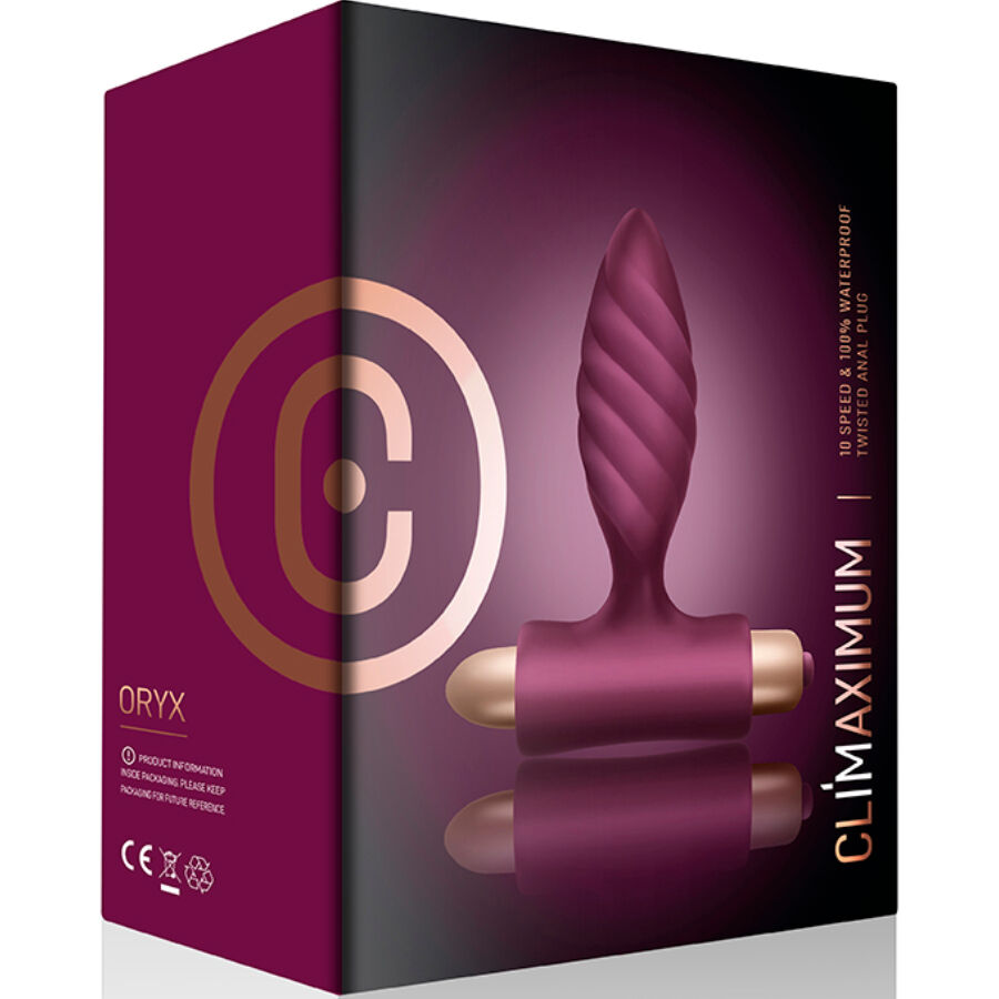 CLIMAXIMUM - ORYX TWISTED ANAL PLUG - NOCTURNA DESIRES