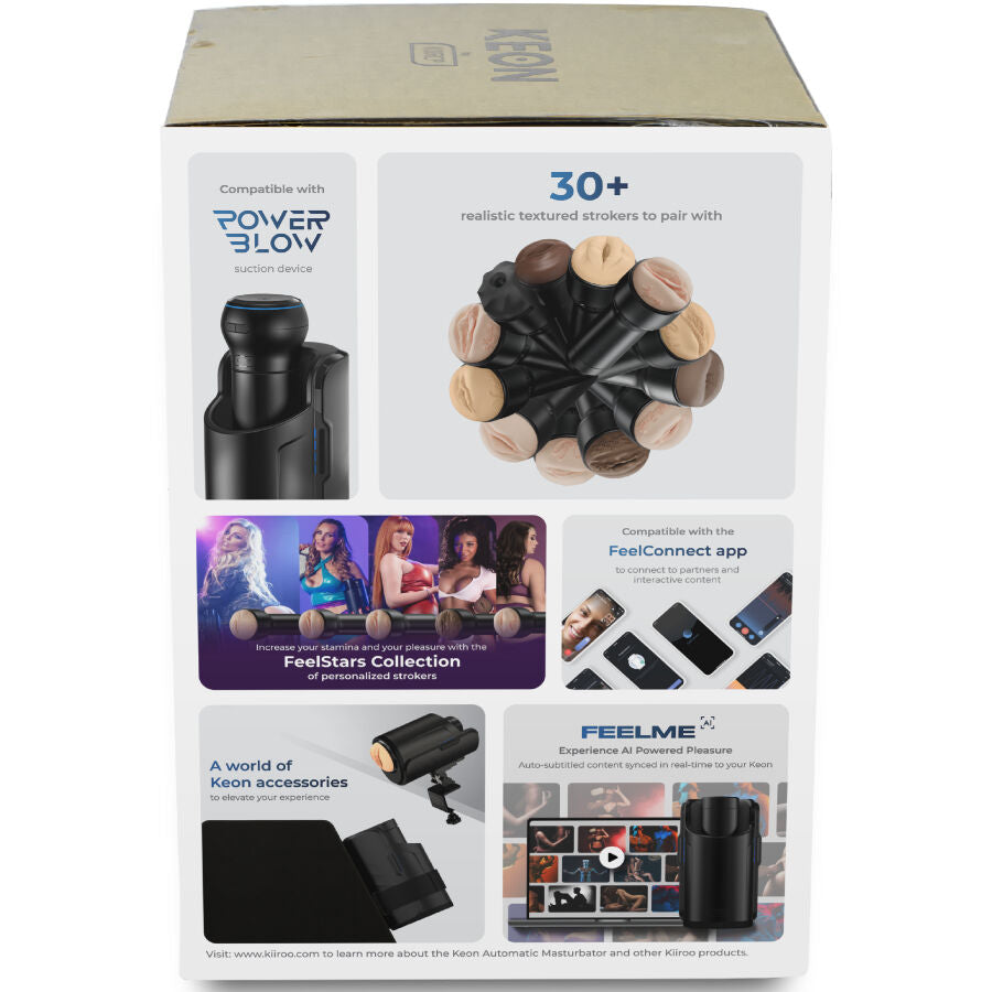 KIIROO - KEON WIFI COMBO AUTOMATIC MASTURBATOR + FEEL STROKER - NOCTURNA DESIRES