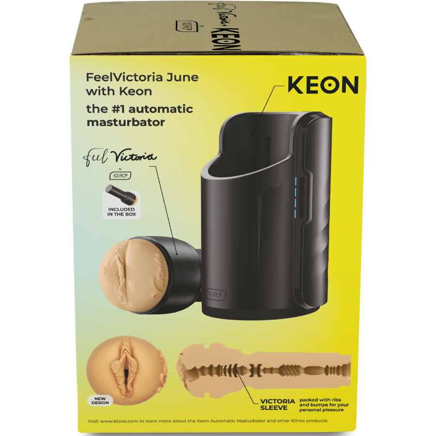 KIIROO - KEON WIFI COMBO VICTORIA JUNE AUTOMATIC MASTURBATOR + FEEL STROKER - NOCTURNA DESIRES