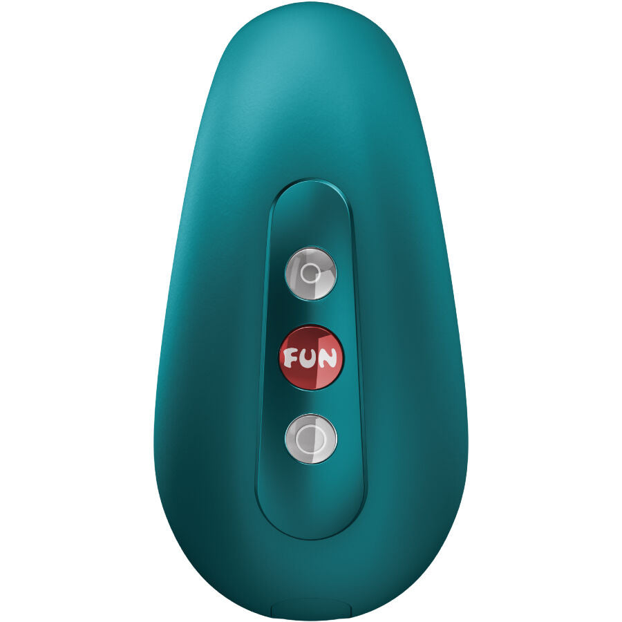 FUN FACTORY - CHERIE DOUBLE AIR PULSE VIBRATOR BOTTLE GREEN - NOCTURNA DESIRES