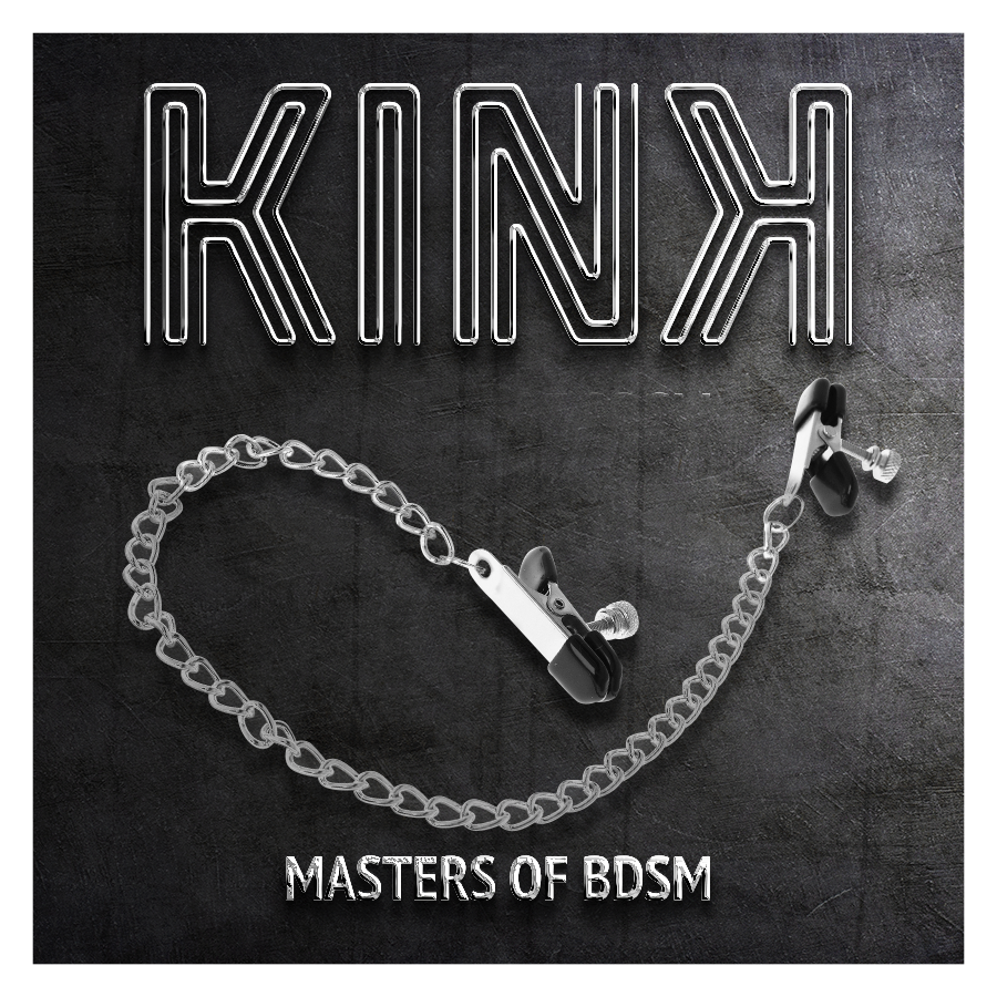 KINK - FLAT CHAIN NIPPLE CLAMPS SILVER 34 CM - NOCTURNA DESIRES