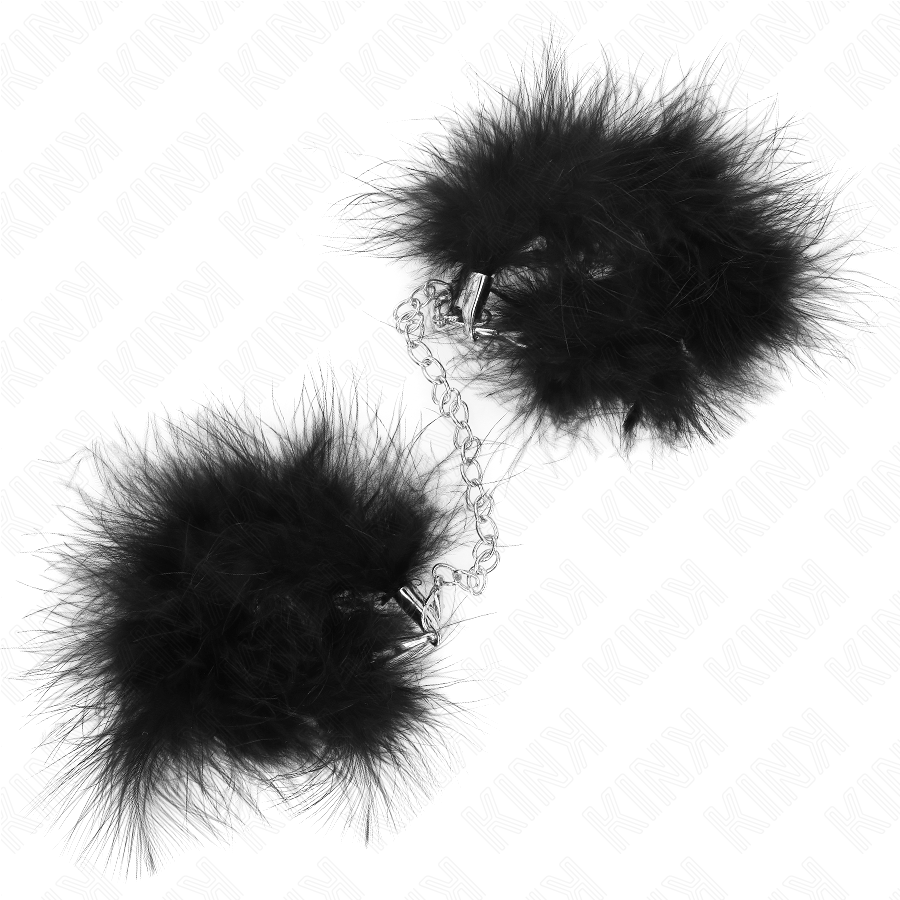 KINK - MINI FEATHER HAND CUFFS - NOCTURNA DESIRES