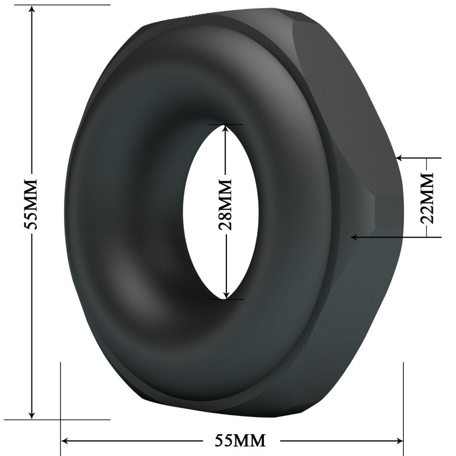 CRAZY BULL - JARVIUS SILICONE RING MODEL 14 - NOCTURNA DESIRES