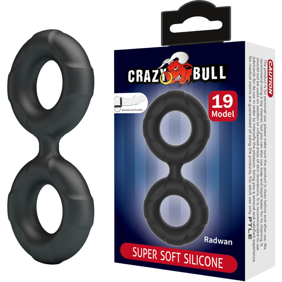 CRAZY BULL - RADWAN DOUBLE SILICONE RING MODEL 19 - NOCTURNA DESIRES