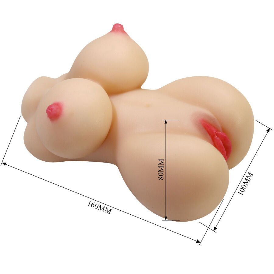 CRAZY BULL - HERTA MINI TORSO REALISTIC FEMALE VAGINA 497 G - NOCTURNA DESIRES