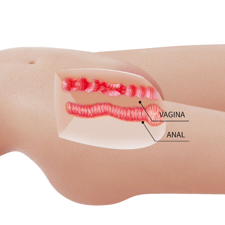CRAZY BULL - MIA REALISTIC FEMALE TORSO VAGINA AND ANAL 8.5 KG - NOCTURNA DESIRES