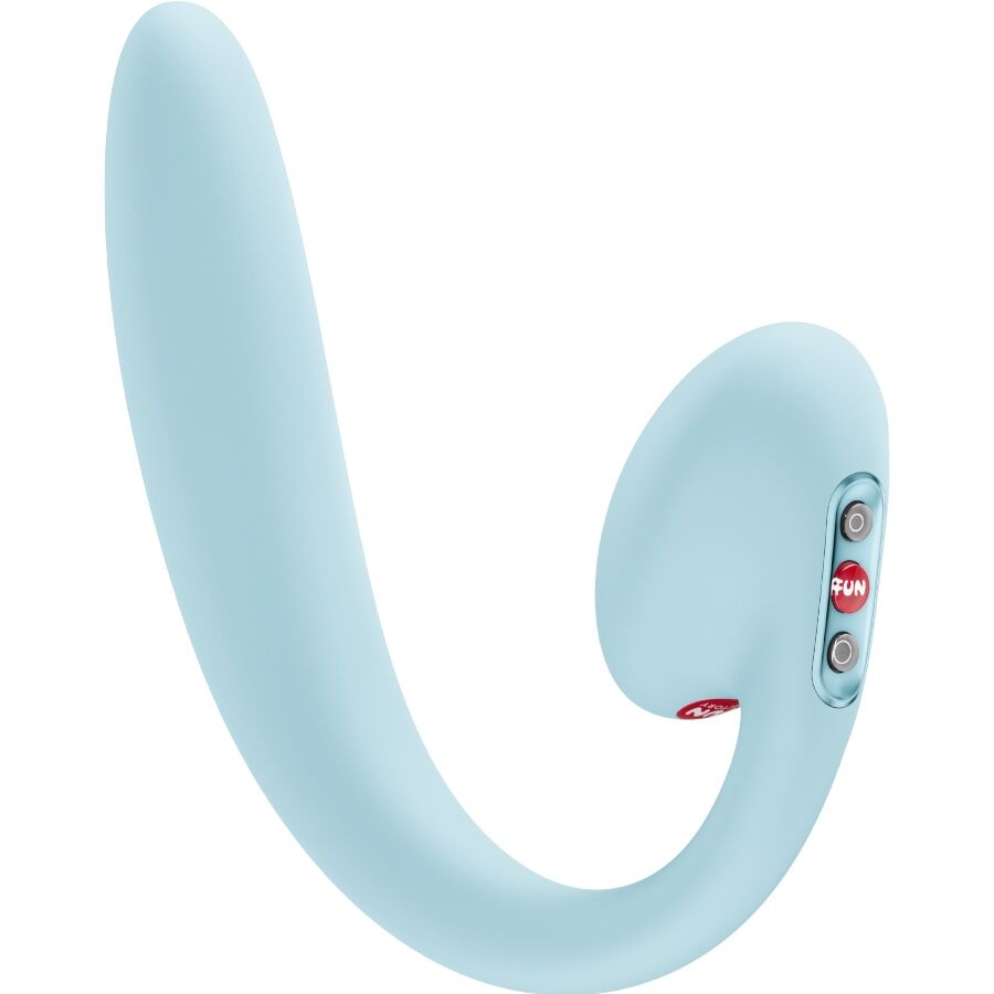 FUN FACTORY - CRESCENDO INSERTABLE DOUBLE AIR PULSE VIBRATOR ICE BLUE - NOCTURNA DESIRES