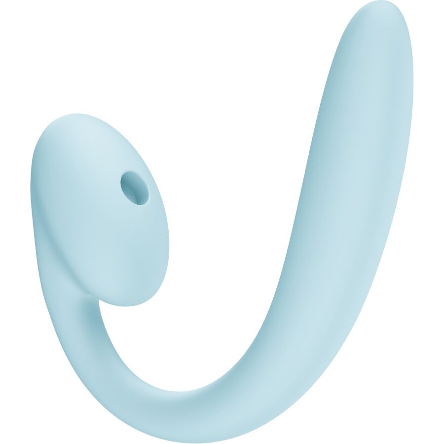 FUN FACTORY - CRESCENDO INSERTABLE DOUBLE AIR PULSE VIBRATOR ICE BLUE - NOCTURNA DESIRES