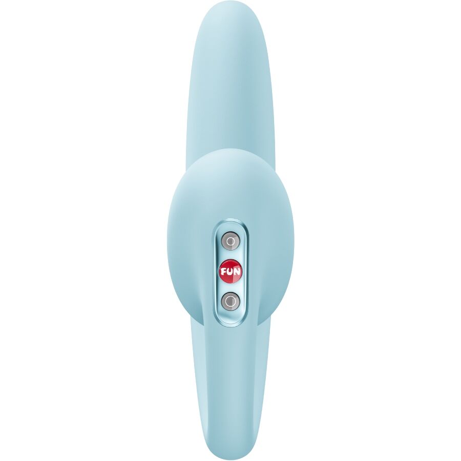 FUN FACTORY - CRESCENDO INSERTABLE DOUBLE AIR PULSE VIBRATOR ICE BLUE - NOCTURNA DESIRES