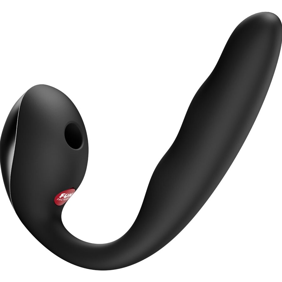 FUN FACTORY - ALLEGRO INSERTABLE DOUBLE AIR PULSE VIBRATOR BLACK - NOCTURNA DESIRES
