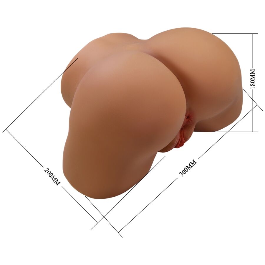 CRAZY BULL - GERIANN REALISTIC FEMALE BUTT VIBRATOR AND SUCKER WITH SOUND 5.5 KG - NOCTURNA DESIRES