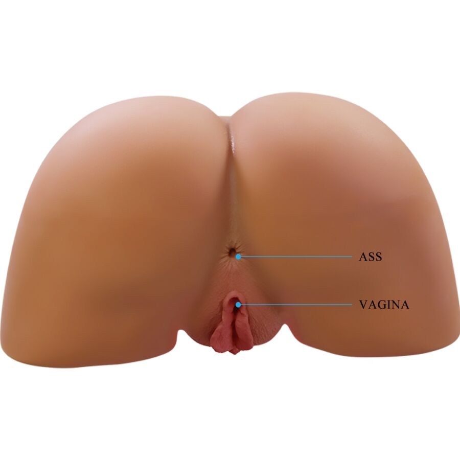CRAZY BULL - ILANA REALISTIC FEMALE BUTT VIBRATOR AND SUCKER WITH SOUND 6.8 KG - NOCTURNA DESIRES