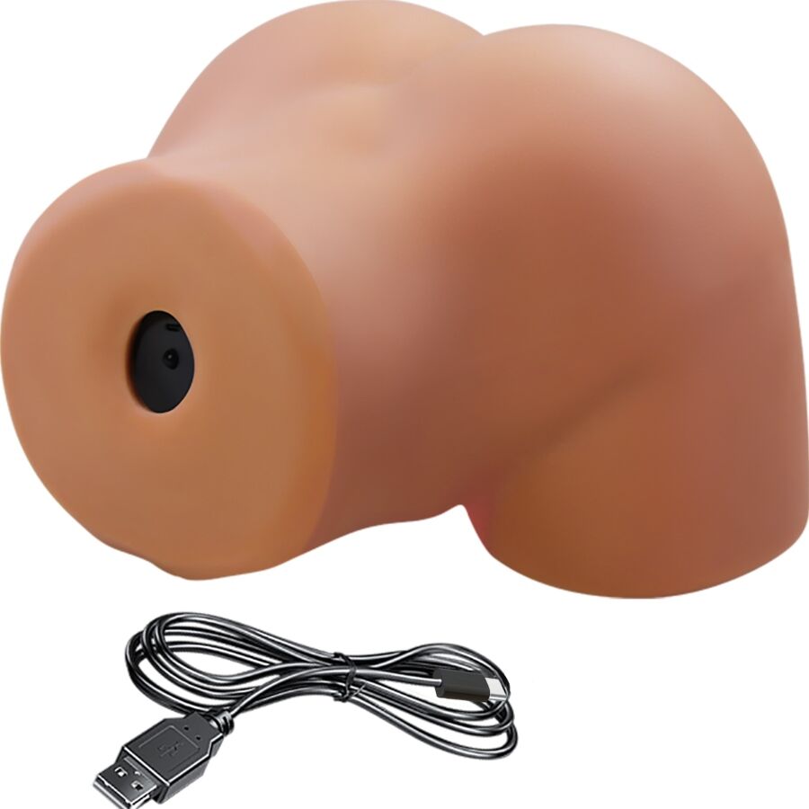 CRAZY BULL - ILANA REALISTIC FEMALE BUTT VIBRATOR AND SUCKER WITH SOUND 6.8 KG - NOCTURNA DESIRES