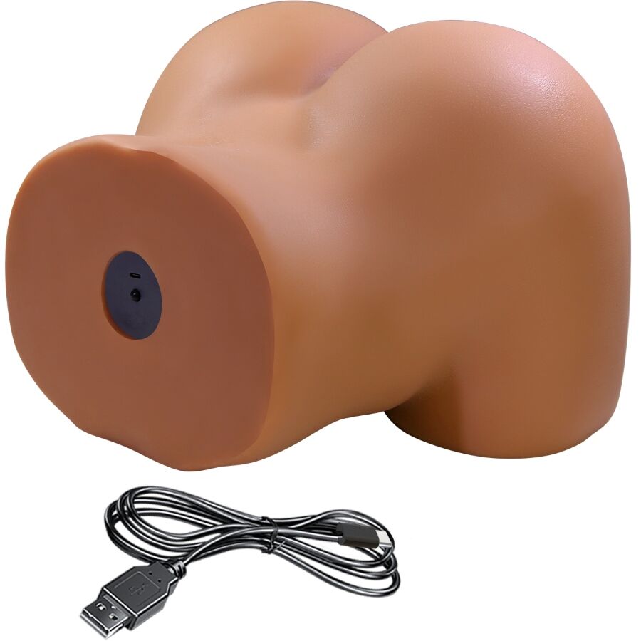 CRAZY BULL - WENDY REALISTIC FEMALE BUTT VIBRATOR AND SUCKER WITH SOUND 11 KG - NOCTURNA DESIRES