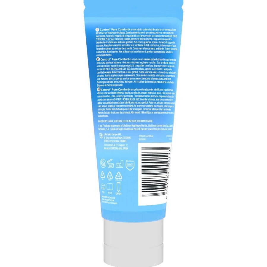 CONTROL - PURE COMFORT INTENSE HYDRATION LUBRICANT 80 ML - NOCTURNA DESIRES