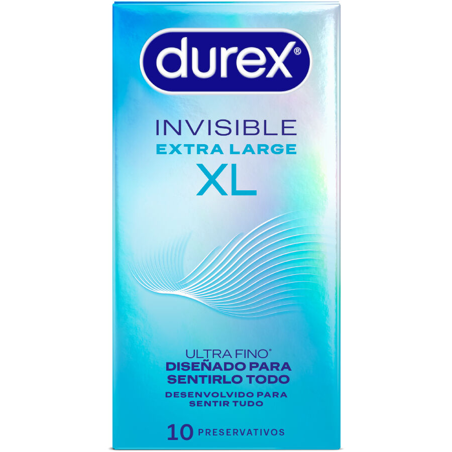 DUREX - INVISIBLE CONDOMS XL 10 UNITS - NOCTURNA DESIRES
