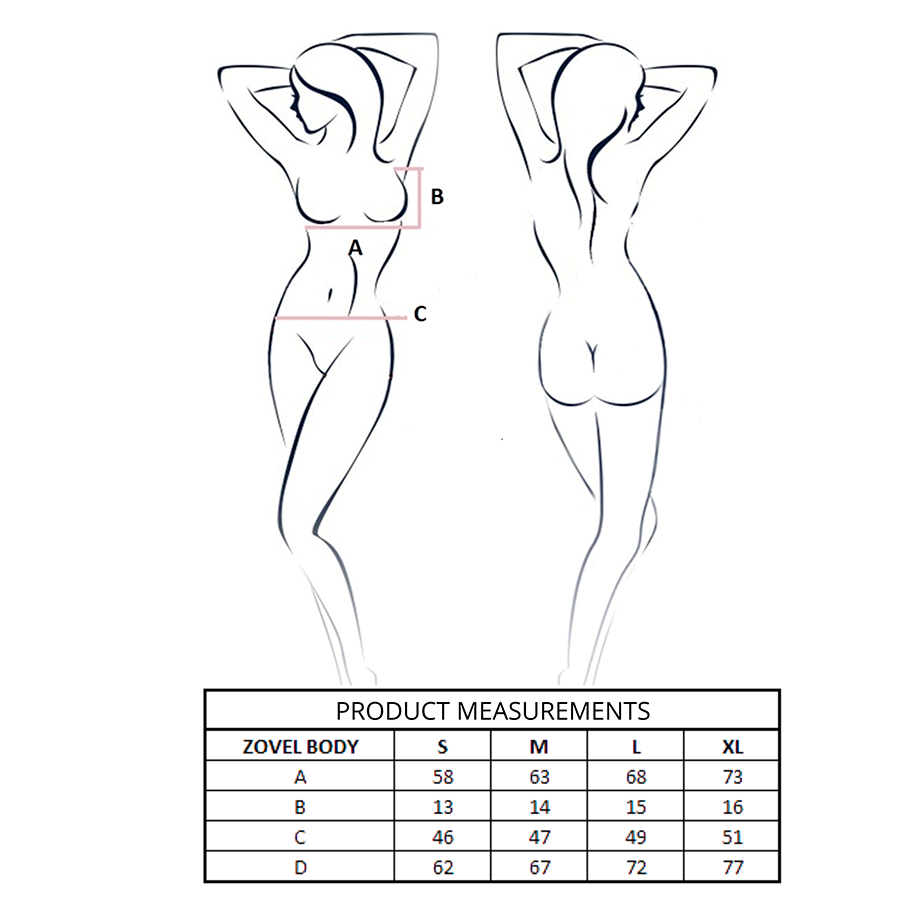 PASSION - ZOVEL BODY LIGHT PINK L/XL - NOCTURNA DESIRES