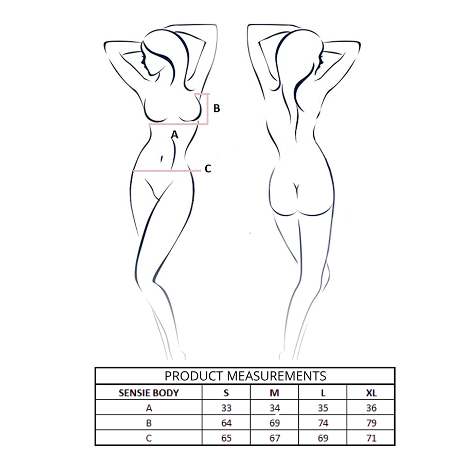 PASSION - SENSIE BODY TEAL L/XL - NOCTURNA DESIRES