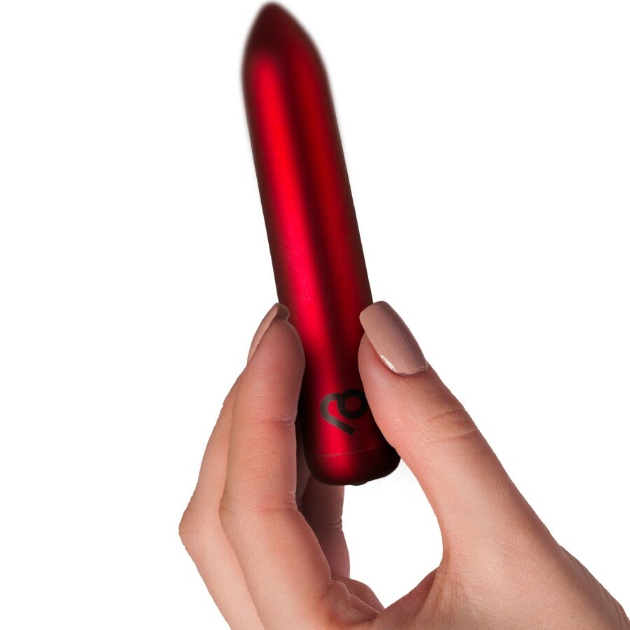 ROCKS-OFF - RECHARGEABLE VIBRATING BULLET POPPY RED - NOCTURNA DESIRES
