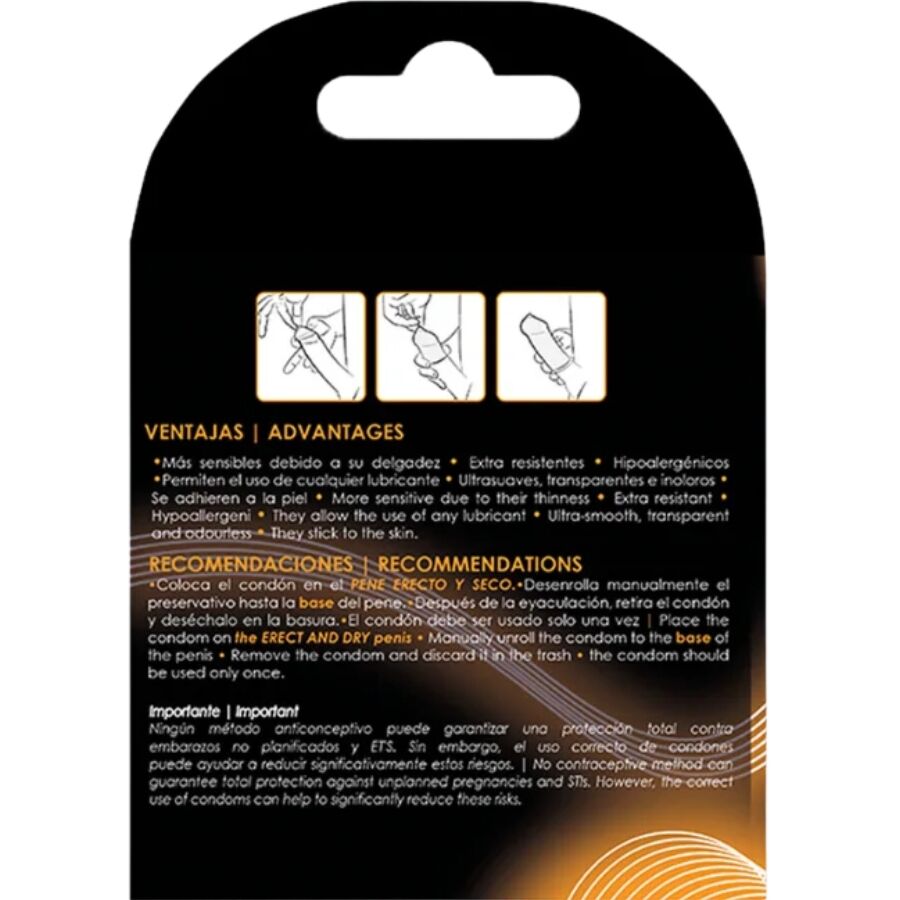 UNIQ - CLASSIC LATEX FREE CONDOMS 3 UNITS - NOCTURNA DESIRES
