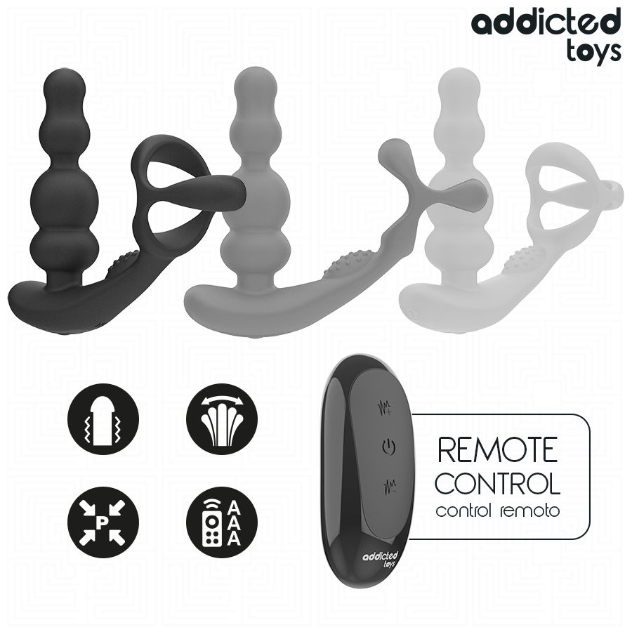 ADDICTED TOYS - ROTATING PROSTATE MASSAGER REMOTE CONTROL - NOCTURNA DESIRES