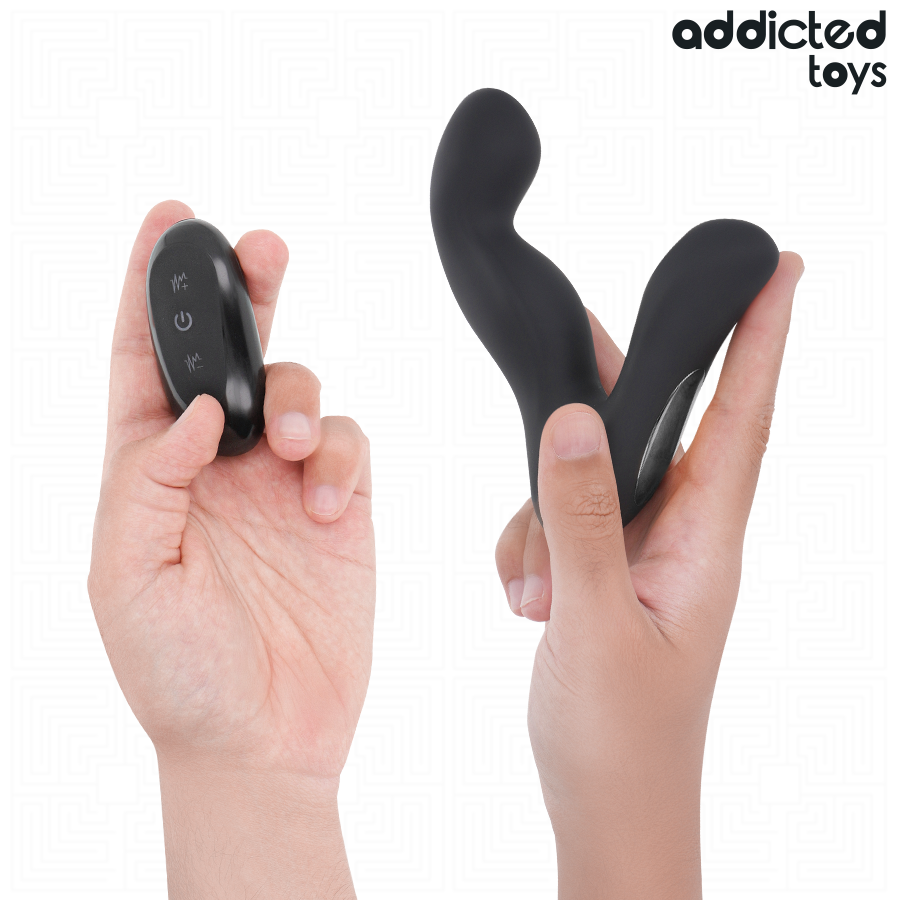 ADDICTED TOYS - OSCILLATING PROSTATE MASSAGER WITH PULSATION MODE REMOTE CONTROL - NOCTURNA DESIRES