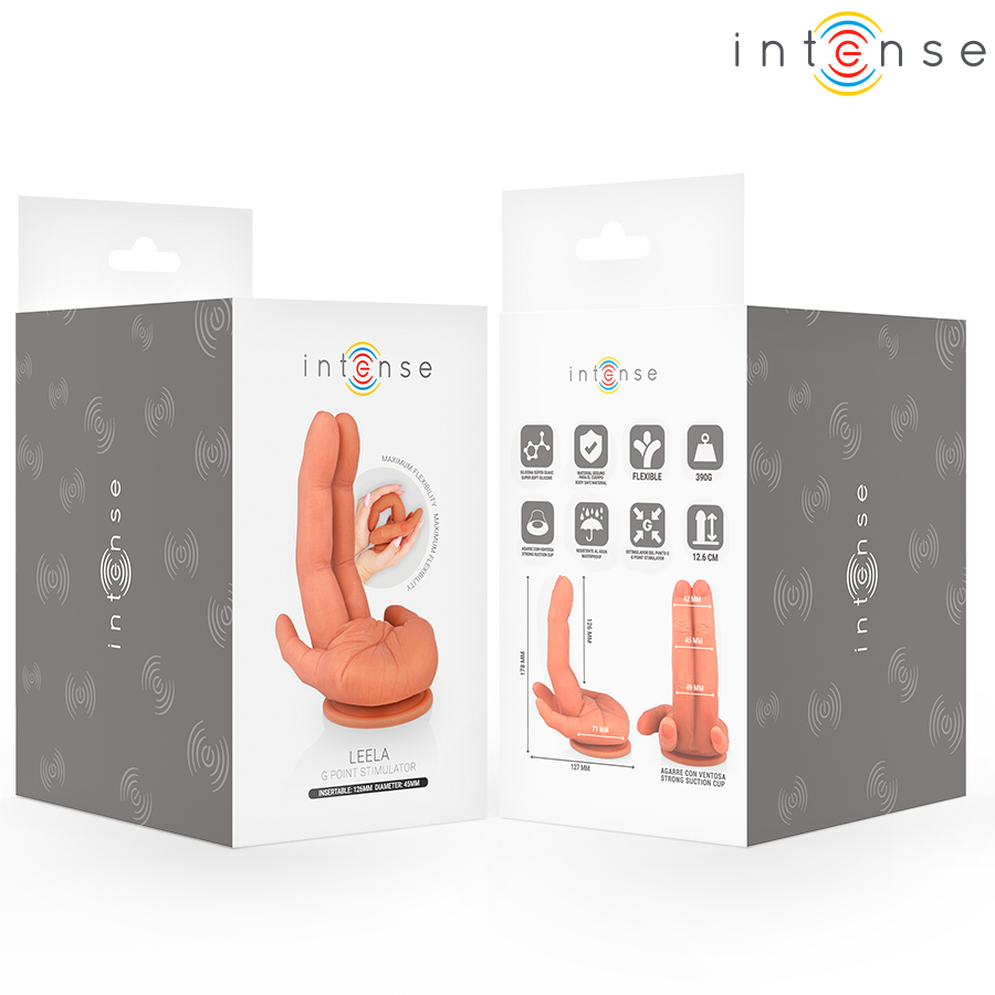 INTENSE - LEELA G-SPOT STIMULATOR FLEXIBLE HAND 12.6 CM - NOCTURNA DESIRES