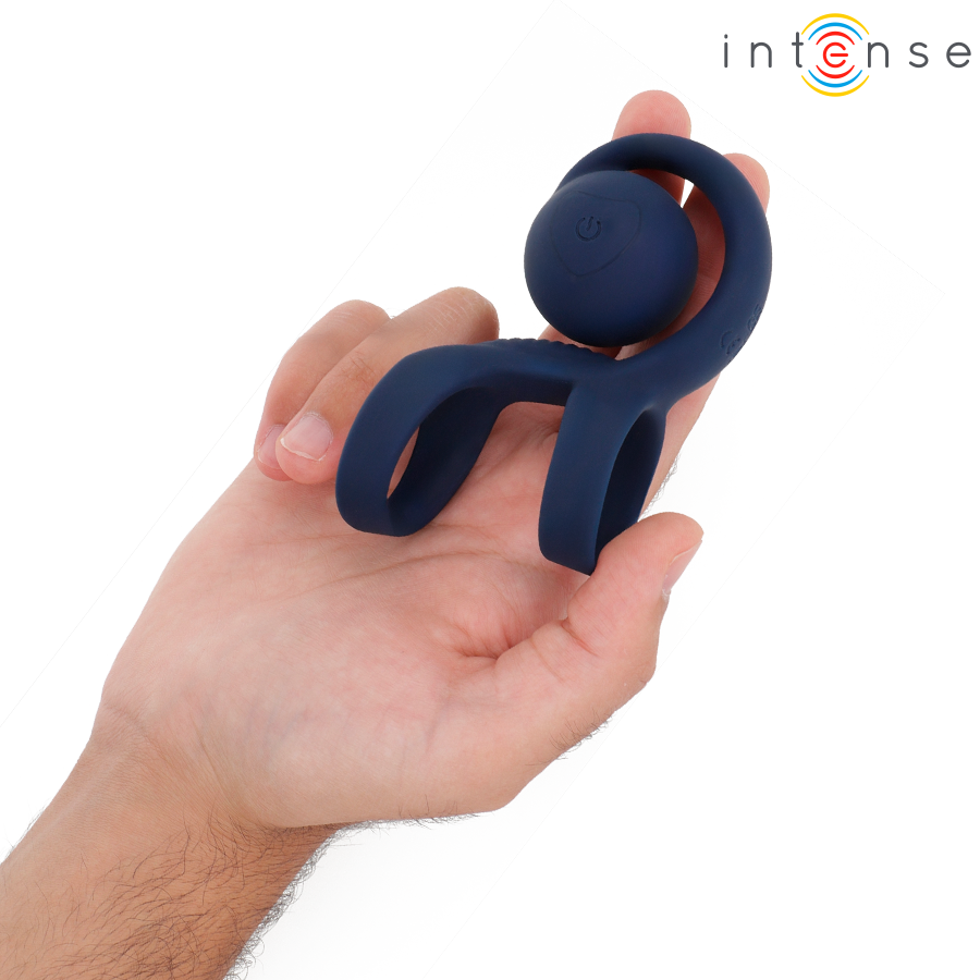 INTENSE - TYSON COCK RING WITH VIBRATING BALL Ø 3.2 CM - NOCTURNA DESIRES