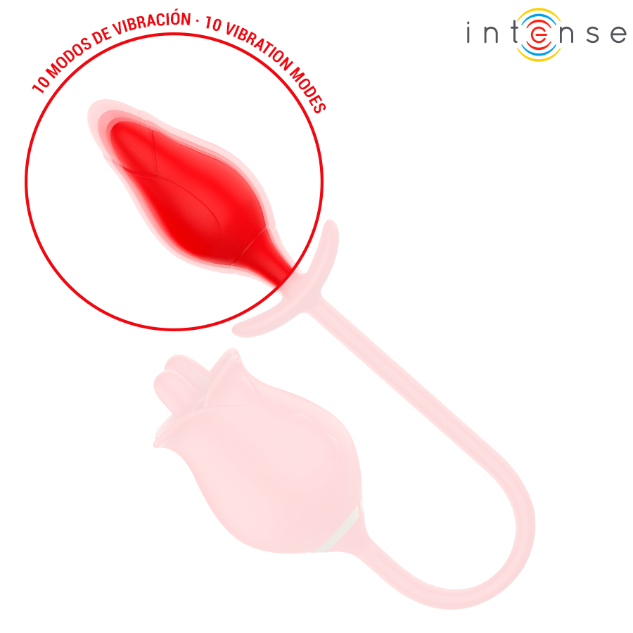 INTENSE - MELANIE DOUBLE CLITORIS STIMULATOR WITH ZIGZAG TONGUE - NOCTURNA DESIRES