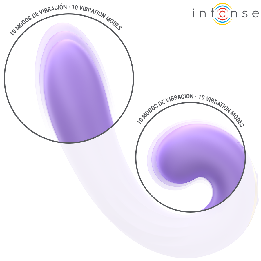 INTENSE - MERYL DOUBLE VIBRATION CLITORIS STIMULATOR - NOCTURNA DESIRES