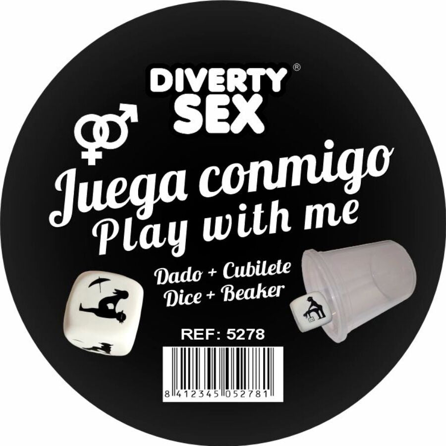 DIABLO PICANTE - WHITE HARD DICE WITH POSITIONS AND CUBE - NOCTURNA DESIRES