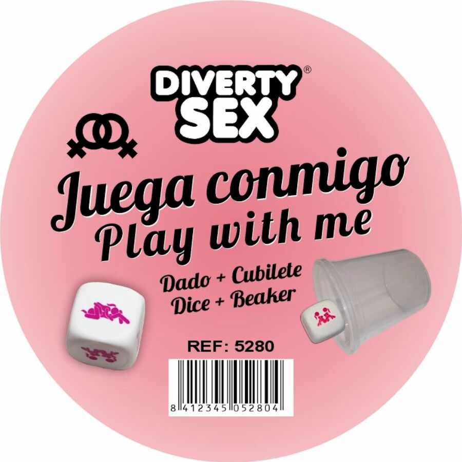 DIABLO PICANTE - WHITE HARD DICE WITH WOMAN POSITIONS AND CUBE - NOCTURNA DESIRES