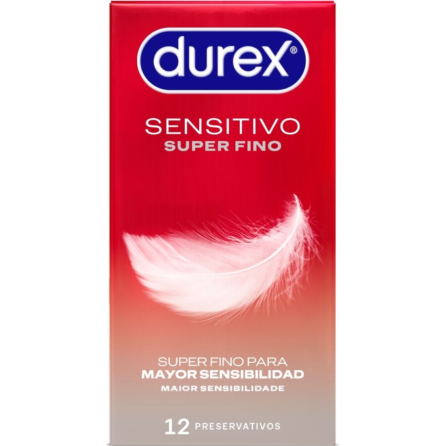 DUREX - SUPER THIN SENSITIVE 12 UNITS DUREX CONDOMS  NOCTURNA DESIRES