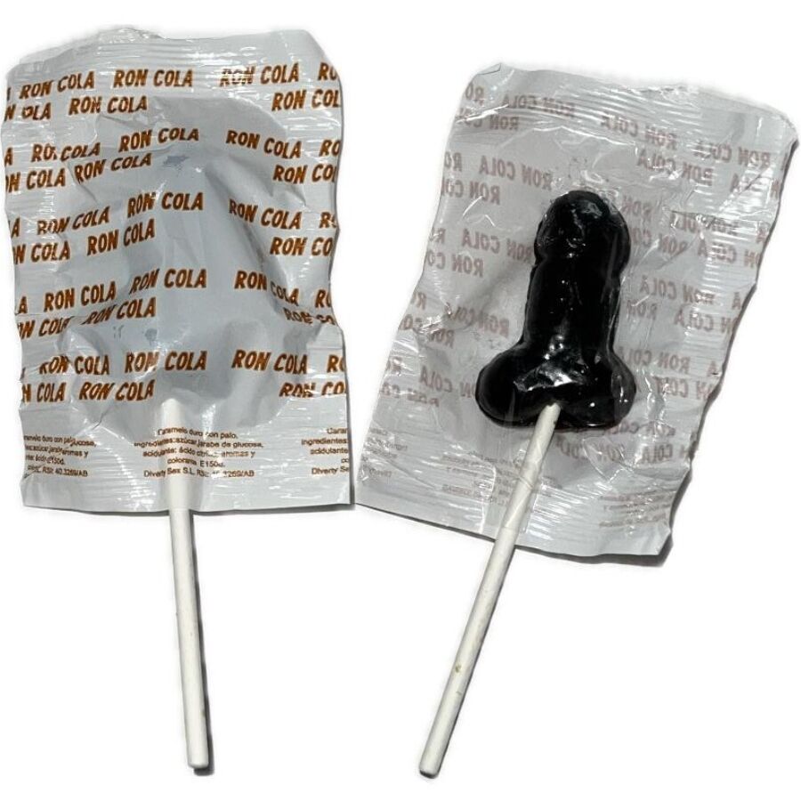 DIABLO GOLOSO - 1 PENIS LOLLIPOP RON COLA FLAVOR 10% ALCOHOL - NOCTURNA DESIRES