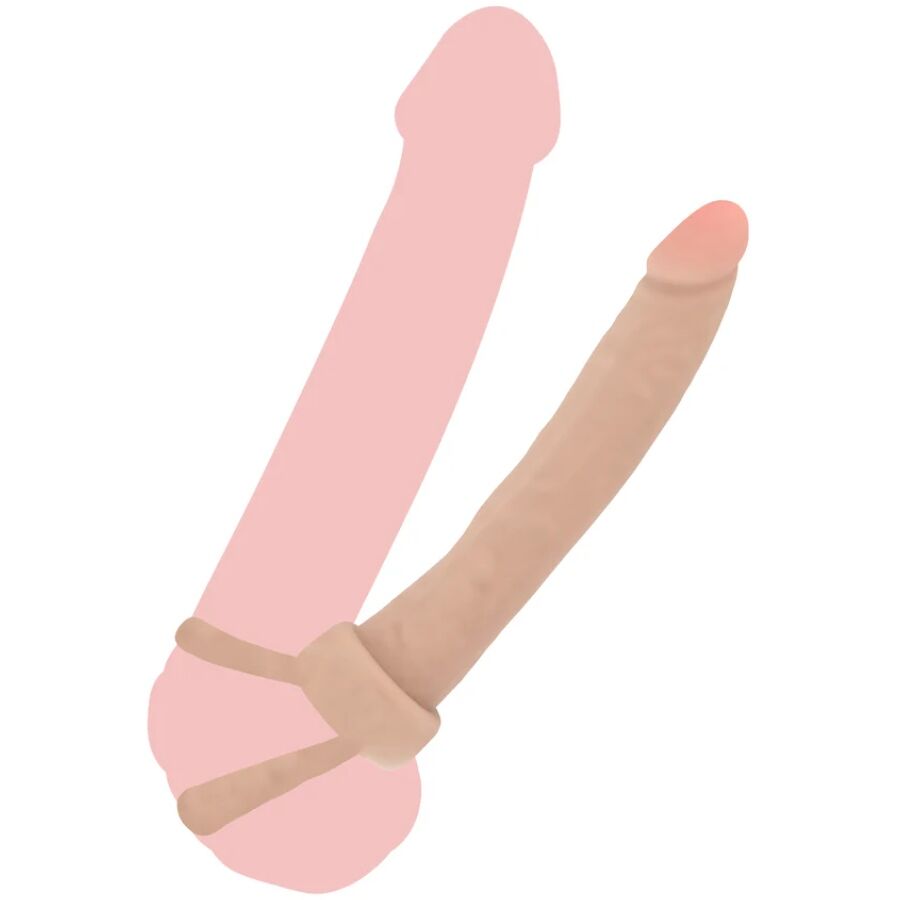 GET REAL - DOUBLE TROUBLE SILICONE ANAL PENETRATOR 16 CM - NOCTURNA DESIRES
