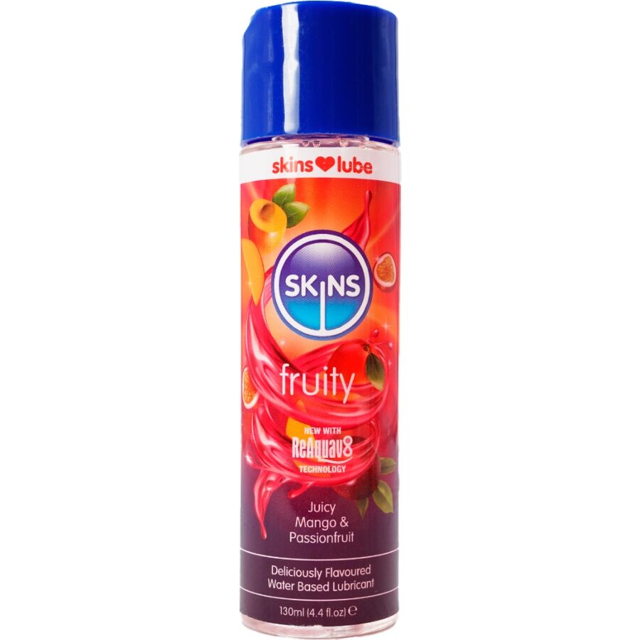 SKINS - FRUITY WATER-BASED LUBRICANT MANGO & PASSION FRUIT 130 ML - NOCTURNA DESIRES