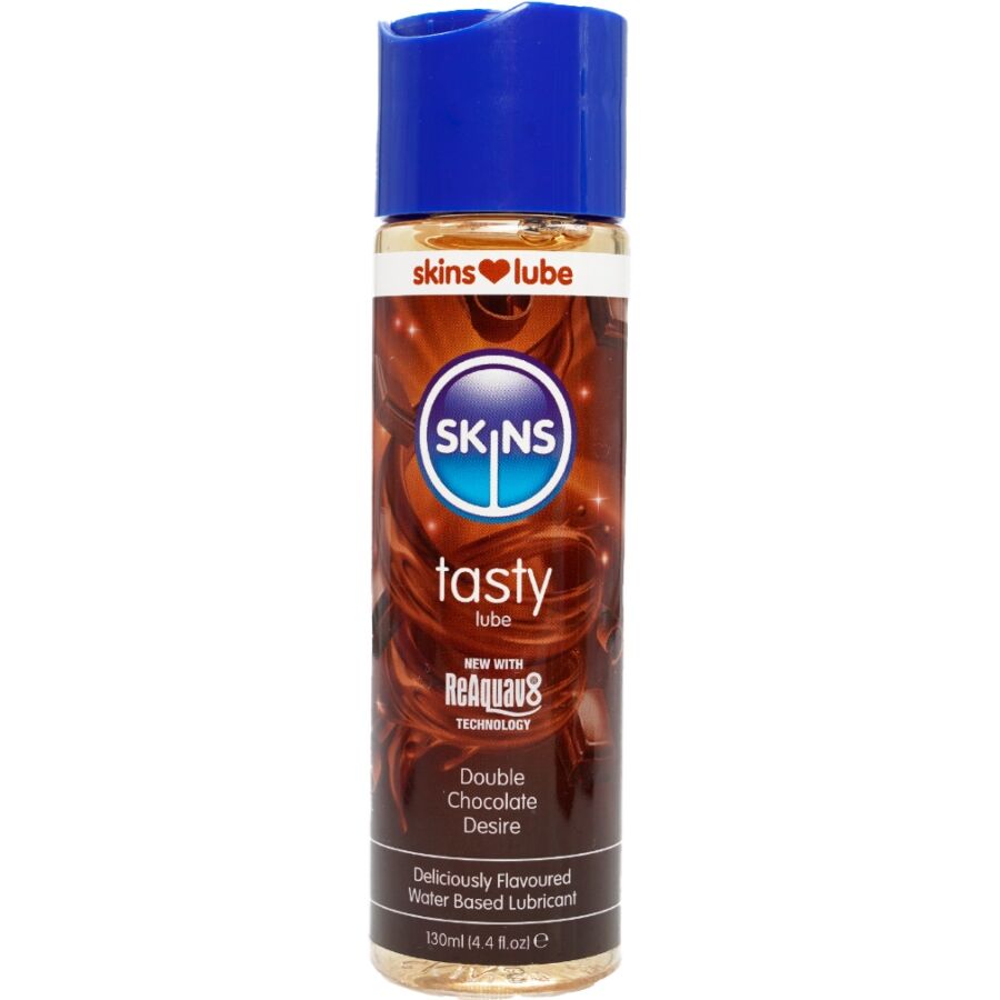 SKINS - TASTY WATER-BASED LUBRICANT DOUBLE CHOCOLATE 130 ML - NOCTURNA DESIRES
